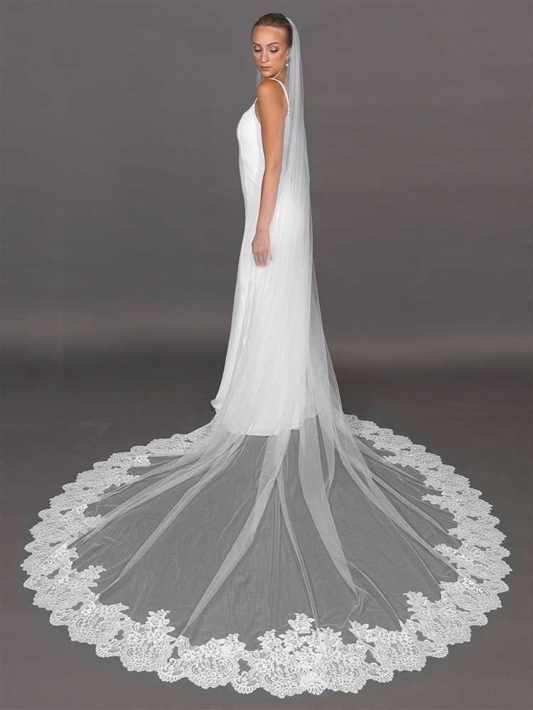 Lace Extra Wide Soft Tulle Royal Cathedral Wedding Veil