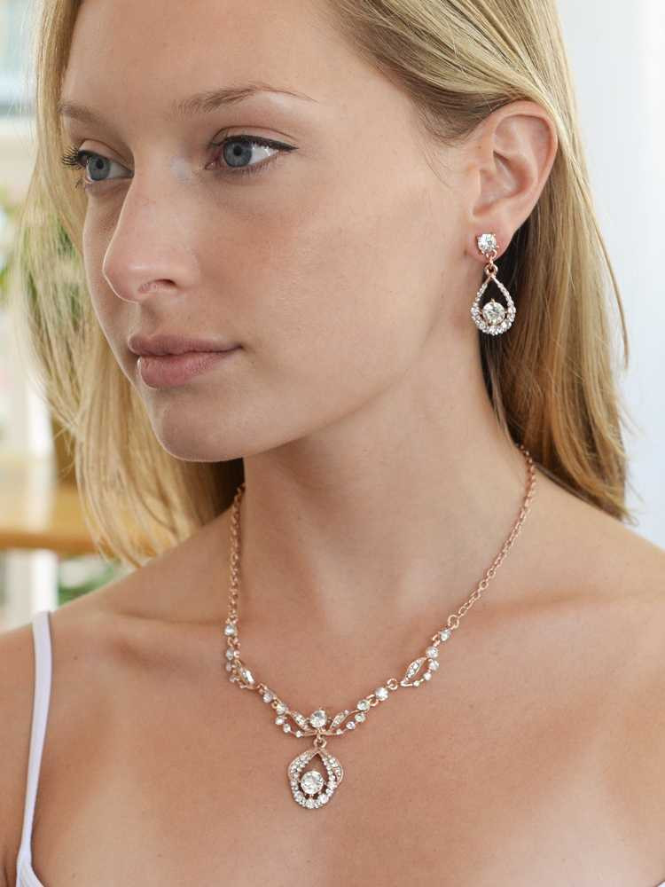 Pewterhooter Orecchini Cristallo Swarovski Blu Summer - Argento 925 Placcato Oro Rosa 14k - Regalo - 2