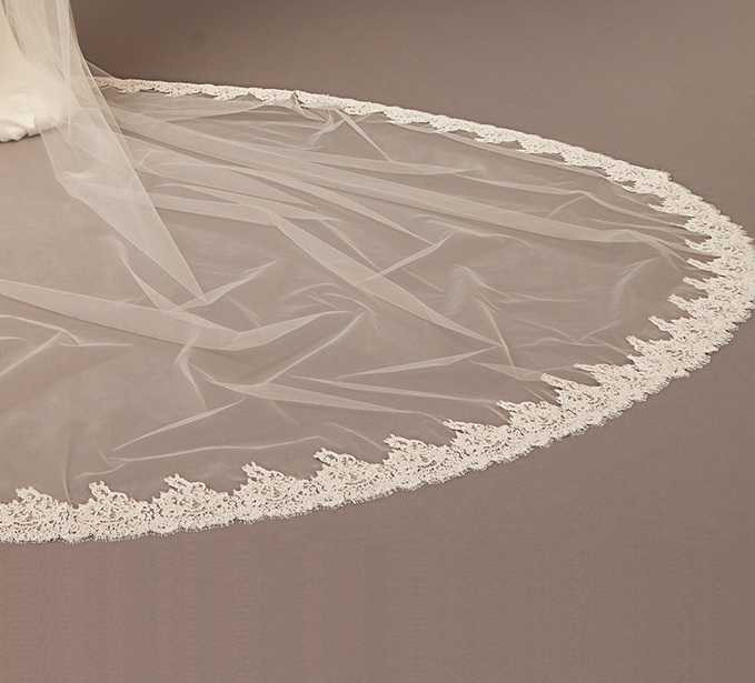 Royal Cathedral Chantilly Lace Mantilla Wedding Veil