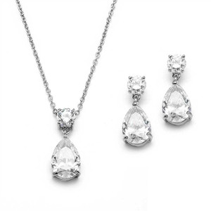 5 Sets Simply Elegant CZ Bridesmaid Jewelry