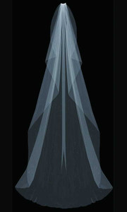 Cathedral Length Wedding Veil with Rhinestones enVogue V60WC