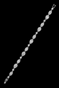 CZ Wedding and Formal Bracelet in Gold, Silver or Rose Gold CZ Wedding and Formal Bracelet in Gold, Silver or Rose Gold