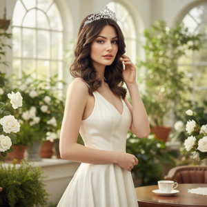 Silver or Gold Plated Crystal Rochelle Enchantment Wedding Tiara