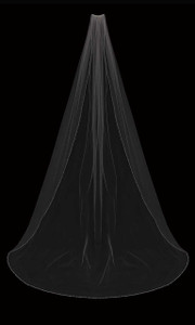 Clear Crystal Beaded Cathedral Wedding Veil enVogue V2092C Clear Crystal Beaded Cathedral Wedding Veil enVogue V2092C