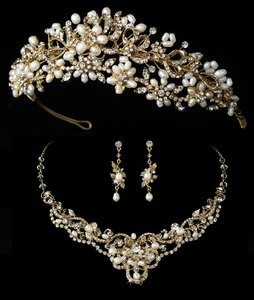 Headpiece and Matching Jewelry Sets for the Bride