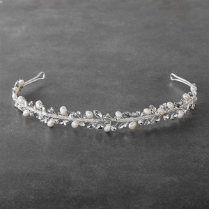 Freshwater Pearl and Crystal Petite Bridal Headband Freshwater Pearl and Crystal Petite Bridal Headband