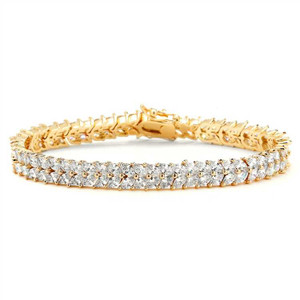 Marquise CZ Wedding or Prom Tennis Bracelet in 14K Gold Marquise CZ Wedding or Prom Tennis Bracelet in 14K Gold