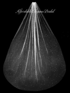 Scattered Pearl Cathedral Wedding Veil V3256C Scattered Pearl Cathedral Wedding Veil V3256C