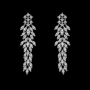 Dazzling Marquise CZ Wedding Earrings - Silver, Gold, Rose Gold Dazzling Marquise CZ Wedding Earrings - Silver, Gold, Rose Gold
