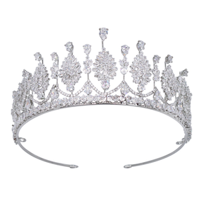 Brilliant CZ Crystal Wedding and Quinceanera Tiara hp7265 Brilliant CZ Crystal Wedding and Quinceanera Tiara hp7265