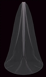 Clear Crystal Beaded Edge Cathedral Wedding Veil enVogue V2090C Clear Crystal Beaded Edge Cathedral Wedding Veil enVogue V2090C