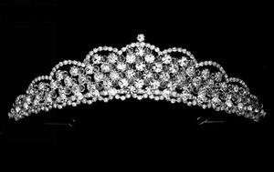 Crystal and Rhinestone Bridal and Quinceanera Tiara Crystal and Rhinestone Bridal and Quinceanera Tiara