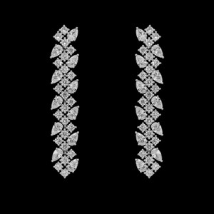 CZ Crystal Wedding and Formal Drop Earrings CZ Crystal Wedding and Formal Drop Earrings