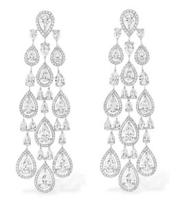 Dramatic 2 1/2" Long CZ Wedding and Formal Earrings Dramatic 2 1/2" Long CZ Wedding and Formal Earrings