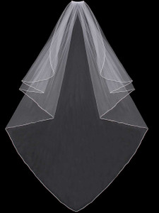 Angel Cut Waltz Length Wedding Veil Envogue V63CF Angel Cut Waltz Length Wedding Veil Envogue V63CF