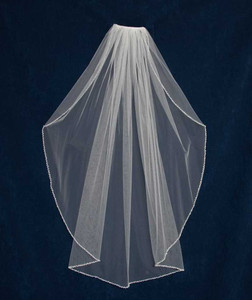 Esther Crystal and Pearl Edge Veil