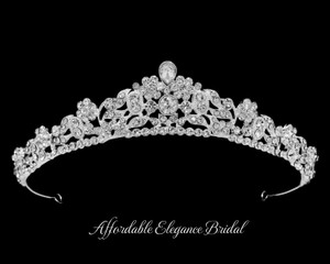 Crystal Silver Plated Wedding Tiara hp65380 Crystal Silver Plated Wedding Tiara hp65380