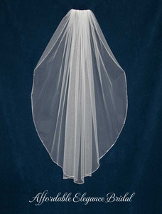 Mariell Knee Length Exquisite Beaded Ivory Wedding Veil with