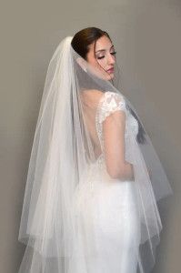 Two Layer Extra Wide Royal Cathedral Wedding Veil Ansonia V420 Two Layer Extra Wide Royal Cathedral Wedding Veil Ansonia V420