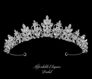 Petite Multi Peak Rhinestone Wedding Tiara hp6689 Petite Multi Peak Rhinestone Wedding Tiara hp6689
