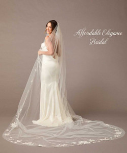 Beaded Lace Royal Cathedral Wedding Veil Envogue V2591RC Beaded Lace Royal Cathedral Wedding Veil Envogue V2591RC