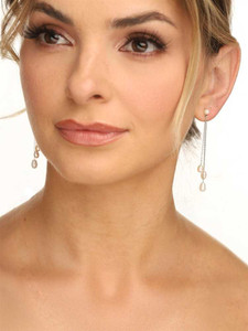 Freshwater Floating Pearl Bridal Earrings in Silver or Gold Freshwater Floating Pearl Bridal Earrings in Silver or Gold