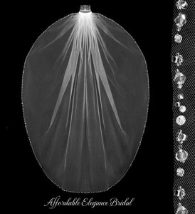 Waltz Wedding Veil with Pearls, Crystals and Rhinestones Waltz Wedding Veil with Pearls, Crystals and Rhinestones