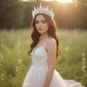 Regal Rhinestone 3" Tall Wedding and Quinceanera Tiara Regal Rhinestone 3" Tall Wedding and Quinceanera Tiara