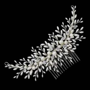 Pearl and Rhinestone Wedding Hair Comb