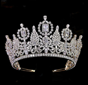 Luxurious 3" Tall CZ Silver Wedding and Quinceanera Tiara Luxurious 3" Tall CZ Silver Wedding and Quinceanera Tiara