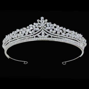Stunning 1 1/2" Tall CZ Wedding and Quinceanera Tiara Stunning 1 1/2" Tall CZ Wedding and Quinceanera Tiara
