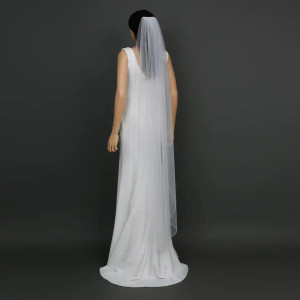 Soft Tulle Waltz Wedding Veil with Pencil Edge V6359W Soft Tulle Waltz Wedding Veil with Pencil Edge V6359W
