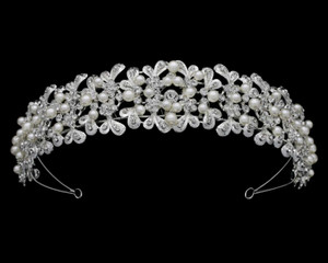 Bridal Headband with Pearls and Crystals hp7506 Bridal Headband with Pearls and Crystals hp7506