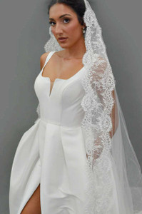 Lace Mantilla Style Royal Cathedral Wedding Veil E1622 Lace Mantilla Style Royal Cathedral Wedding Veil E1622