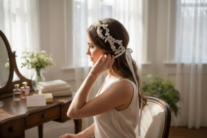 Pearl Vine Wedding Headband hp9377  Pearl Vine Wedding Headband hp9377