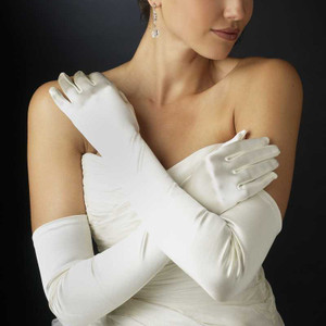 Opera Length Satin Bridal and Formal Gloves