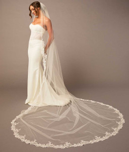 Lace Edge Royal Cathedral Wedding Veil Envogue V2683RC