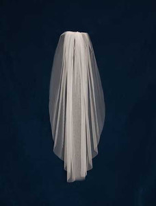 Waltz Length Soft Tulle Cut Edge Custom Made Wedding Veil