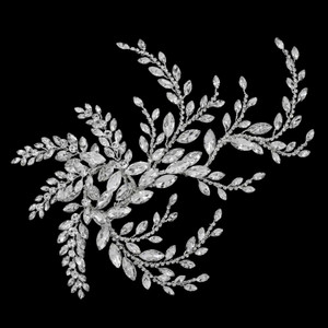 Large Marquise Crystal Vine Wedding Hair Clip CL2444