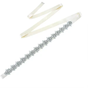 Glamorous Crystal Rhinestone Wedding Dress Sash Belt S1011