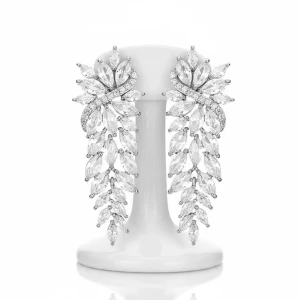 Glamorous CZ Wedding and Formal Earrings Athena 9800