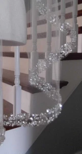 Lavish Beaded Pearl and Sequin Edge Cathedral Wedding Veil