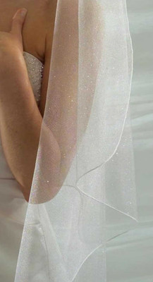Angel Dust Glitter Tulle Sparkle Veil Cathedral Wedding Veil