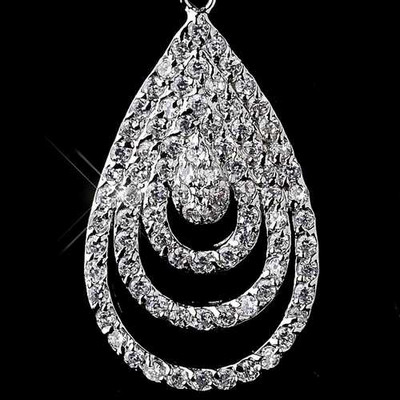 Classic Cubic Zirconia Wedding or Prom Earrings Classic Cubic Zirconia Wedding or Prom Earrings