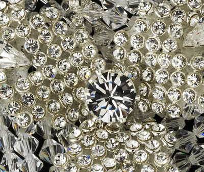 Crystal Rhinestone Bliss Flower Bridal Hair Comb Crystal Rhinestone Bliss Flower Bridal Hair Comb