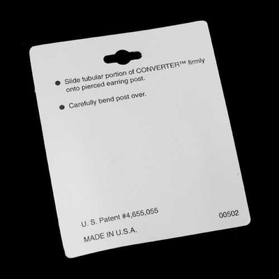 Earrings Converter Pierced to Clip On in Silver or Gold