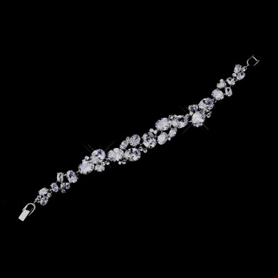 Fabulous CZ Multi Cut Bridal and Formal Bracelet