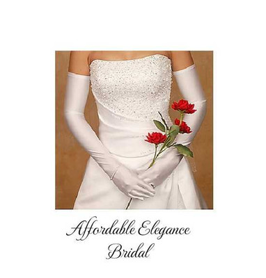 Opera Length Matte Satin Bridal and Formal Gloves