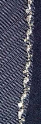 JL Johnson Bridal C111 Beaded Edge Wedding Veil