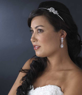 Dramatic Cubic Zirconia Clip On or Pierced Bridal Earrings Dramatic Cubic Zirconia Clip On or Pierced Bridal Earrings
